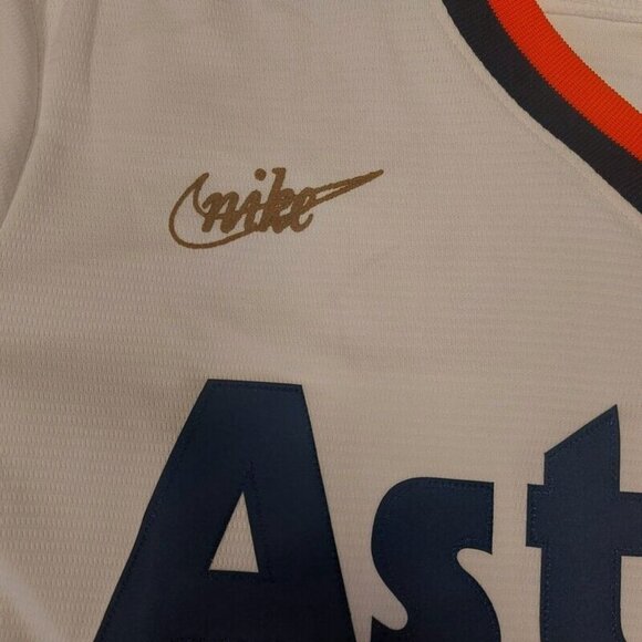 Nike Nolan Ryan Houston Astros Jersey Mens M Hall of Fame Cooperstown Collection - Picture 4 of 12